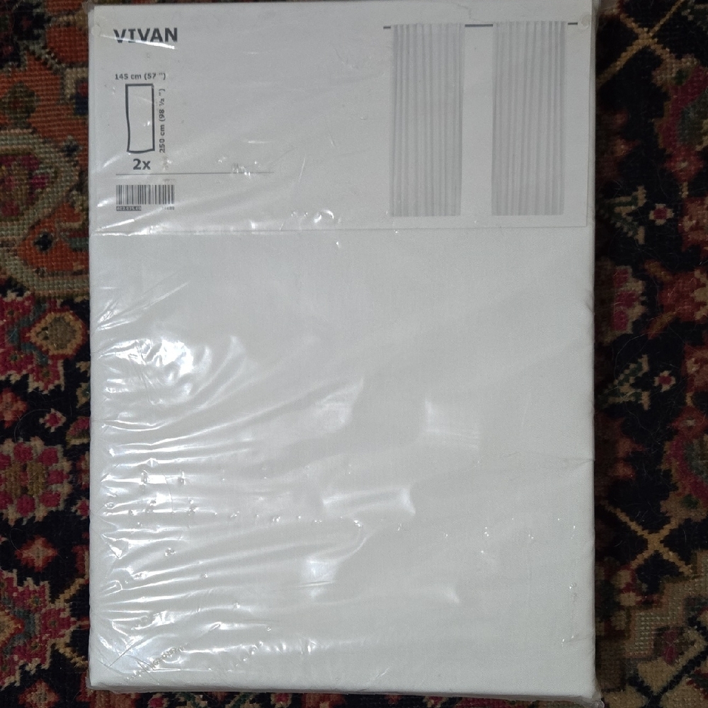 IKEA Vivan White Curtain Panels